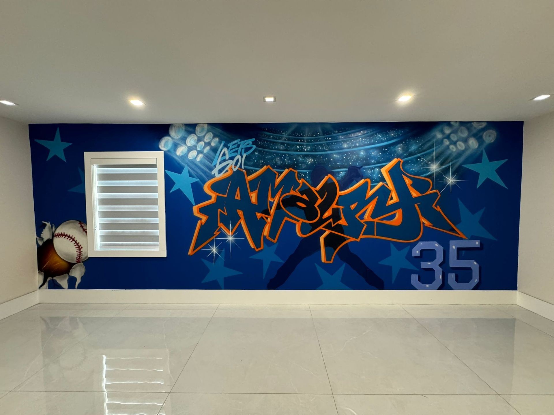 Baseball Residential Mural